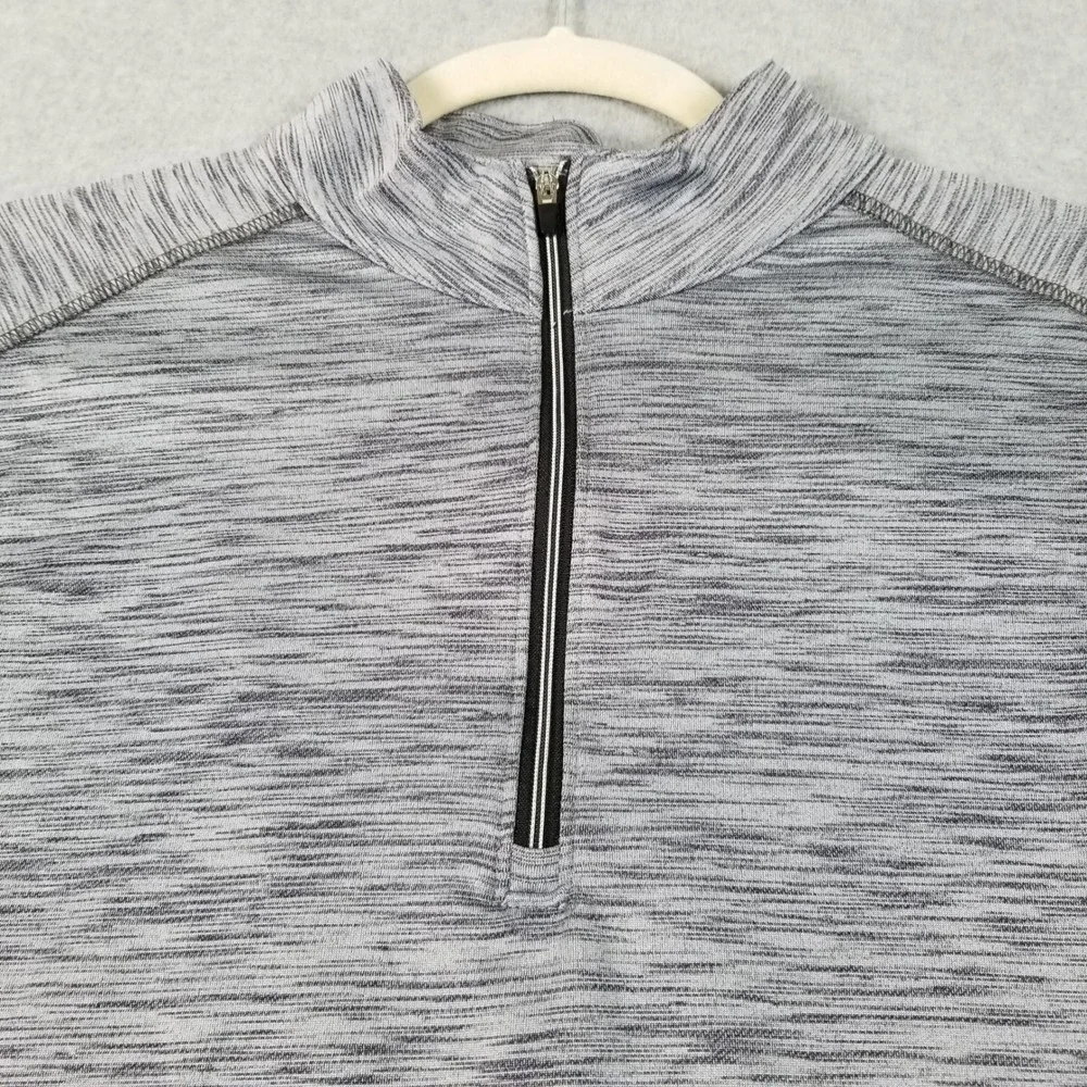 Roundtree & Yorke 1/4 Zip Jacket Mens M Medium Gray Space Dye Performance Jacket